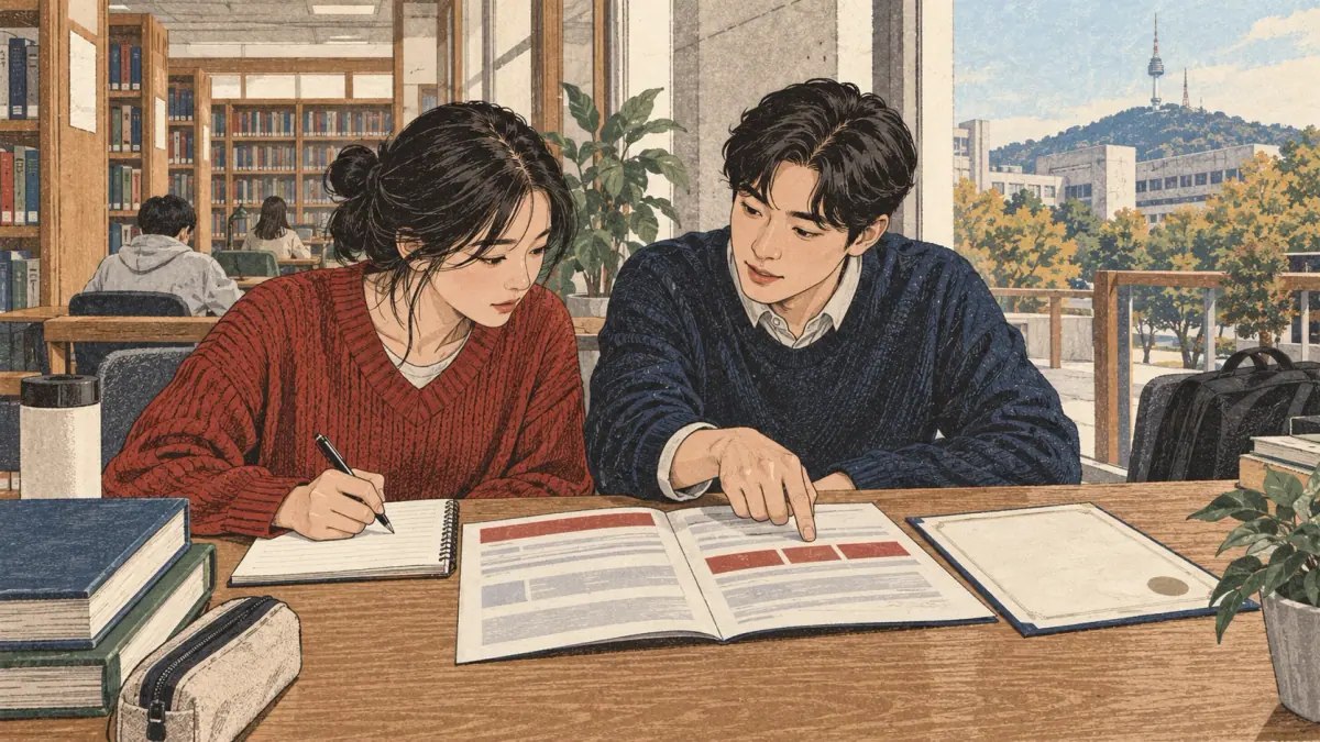 Illustrated lesson about How does TOPIK affect scholarships.