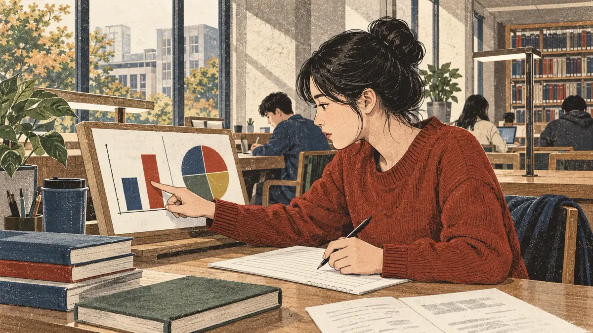 Adult learners apply a Korean study method with concrete materials in Seoul.