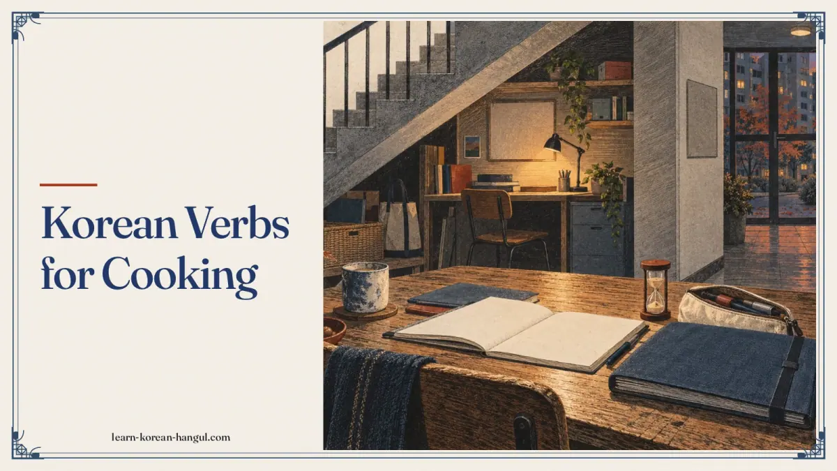 Korean Verbs for Cooking
