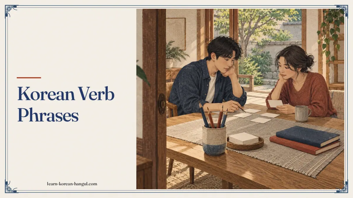 Korean Verb Phrases