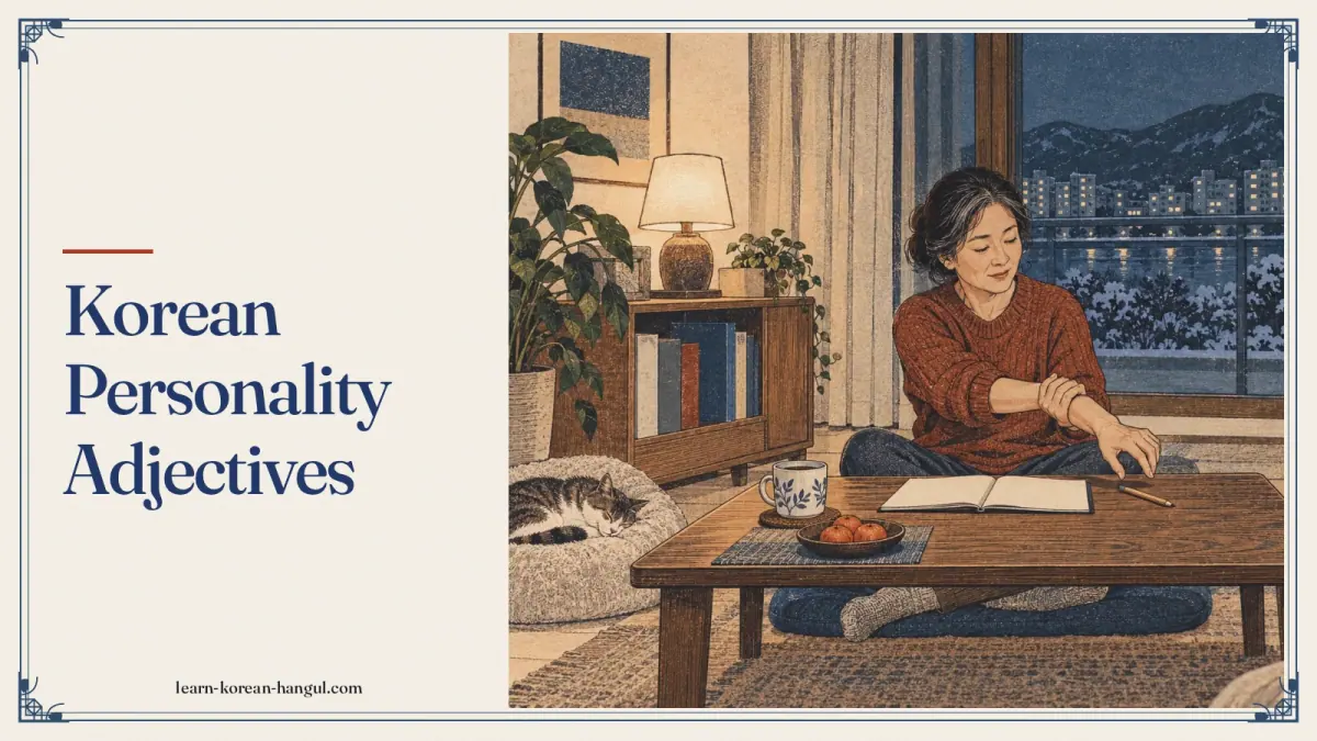 Korean Personality Adjectives