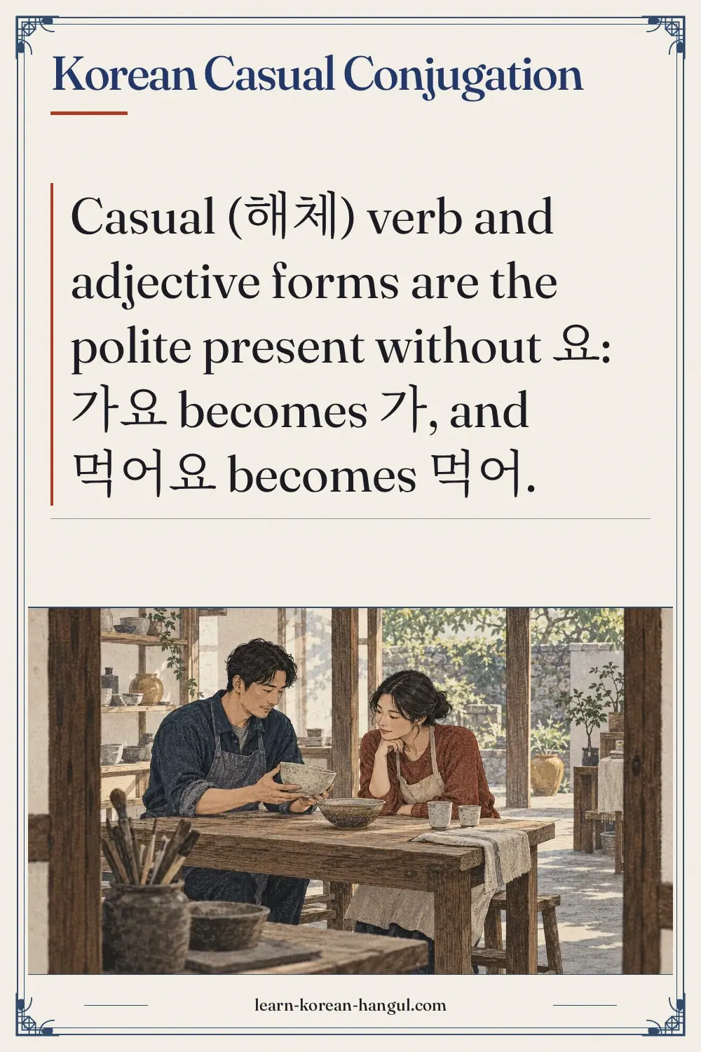 Korean Casual Conjugation