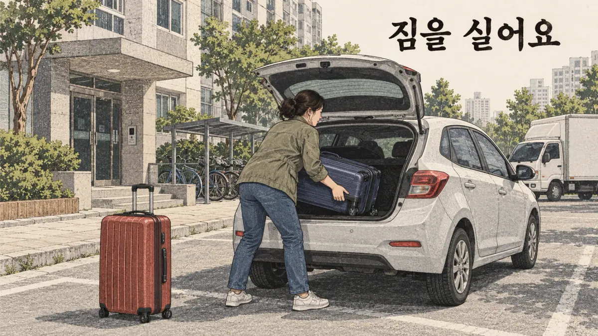 짐을 실어요