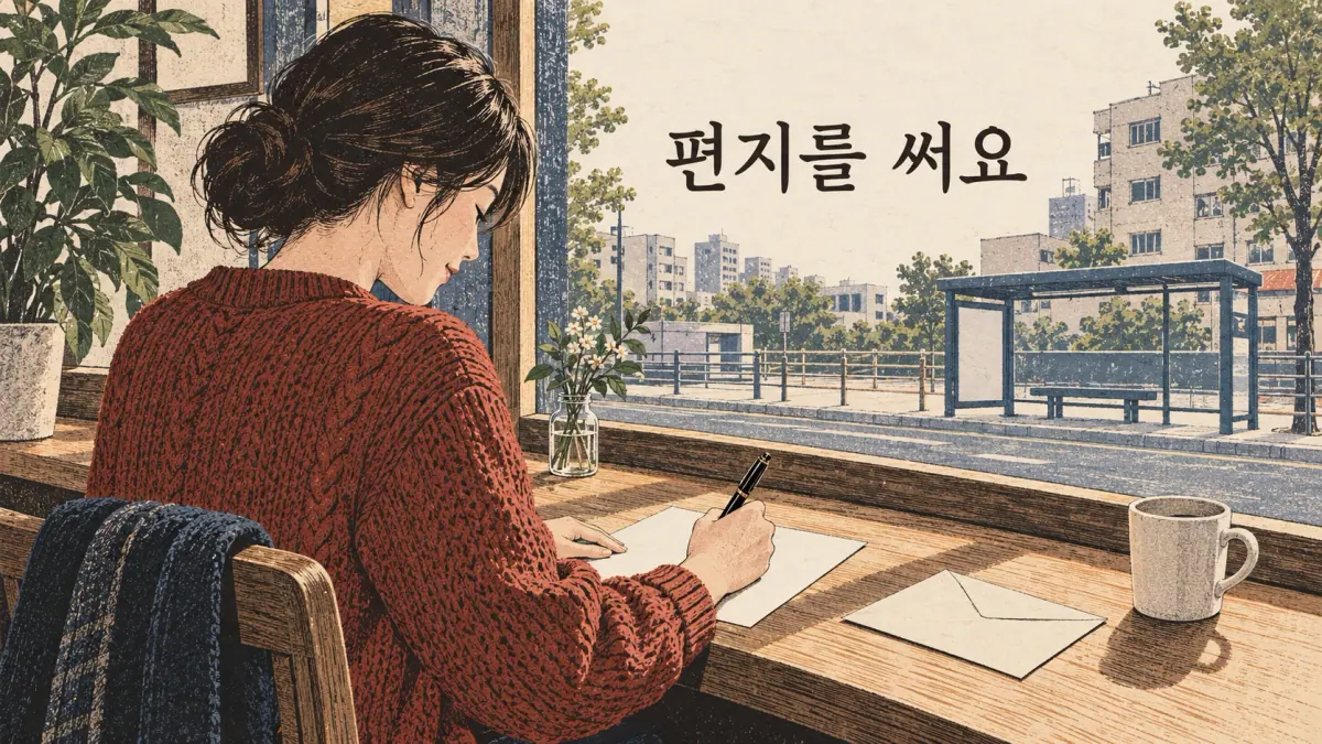 편지를 써요