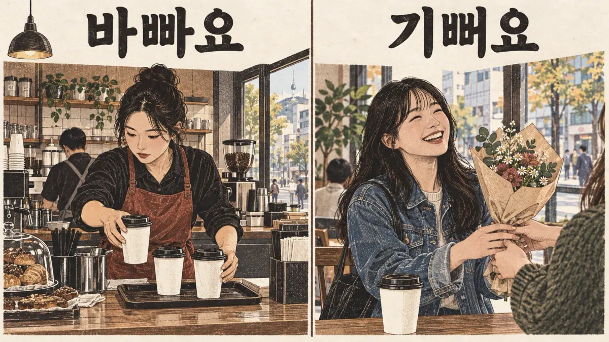 바빠요