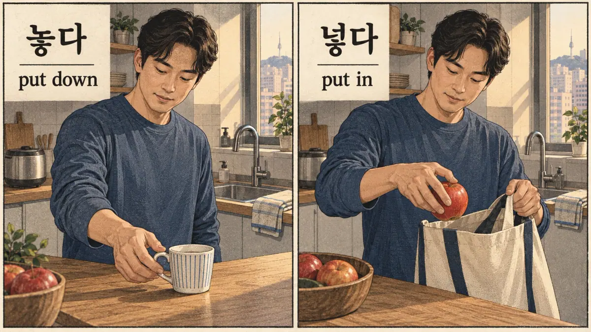 Illustration of regular for Korean ㅎ irregular adjectives.
