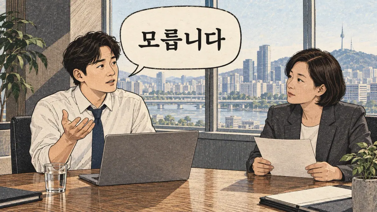 Everyday Korean 르 verbs: formal-unknown.