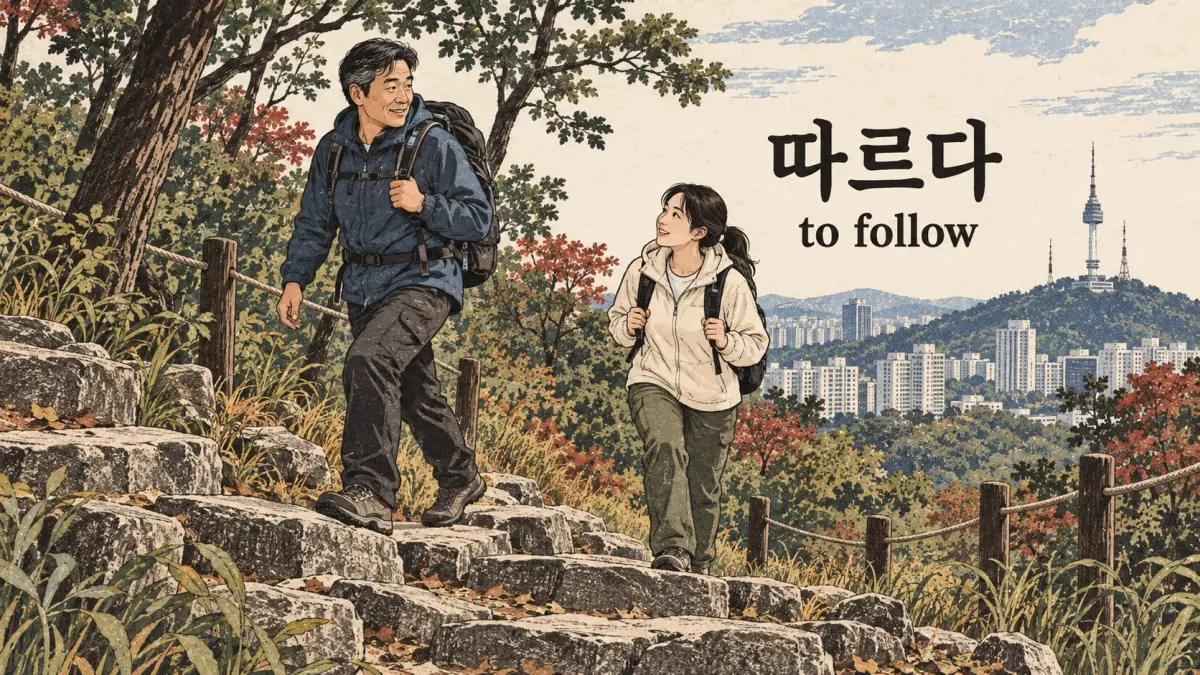 Everyday Korean 르 verbs: follow.