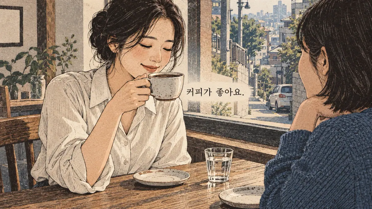 Illustrated Korean 하다 (hada) lesson: 좋아하다 versus 좋다