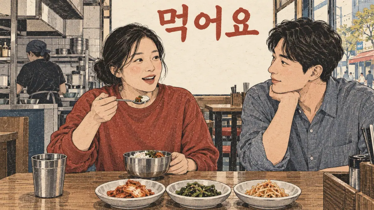 Korean polite present lesson illustrated through Step 2: How do you choose 아요 or 어요?