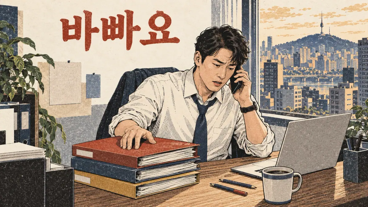 Korean vowel harmony teaching illustration: What do you do with stems that end in ㅡ?