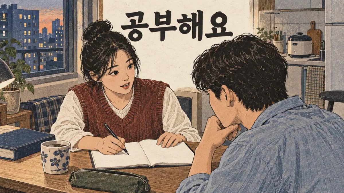 Korean vowel harmony teaching illustration: Why is 하다 an exception?