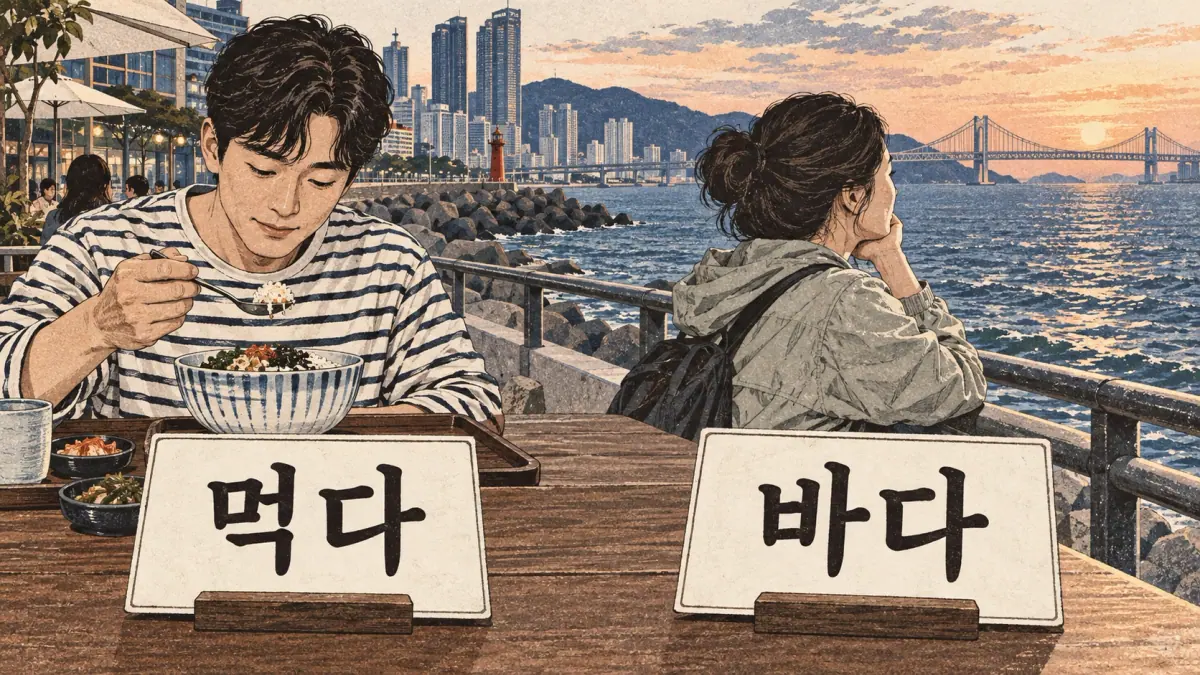 Illustrated lesson on Do all Korean verbs end in 다?
