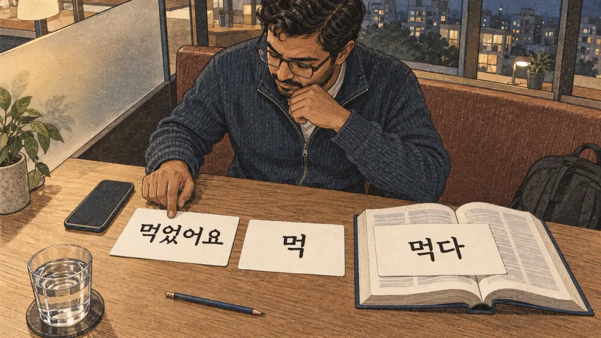 Illustrated lesson on Looking a verb up in a dictionary