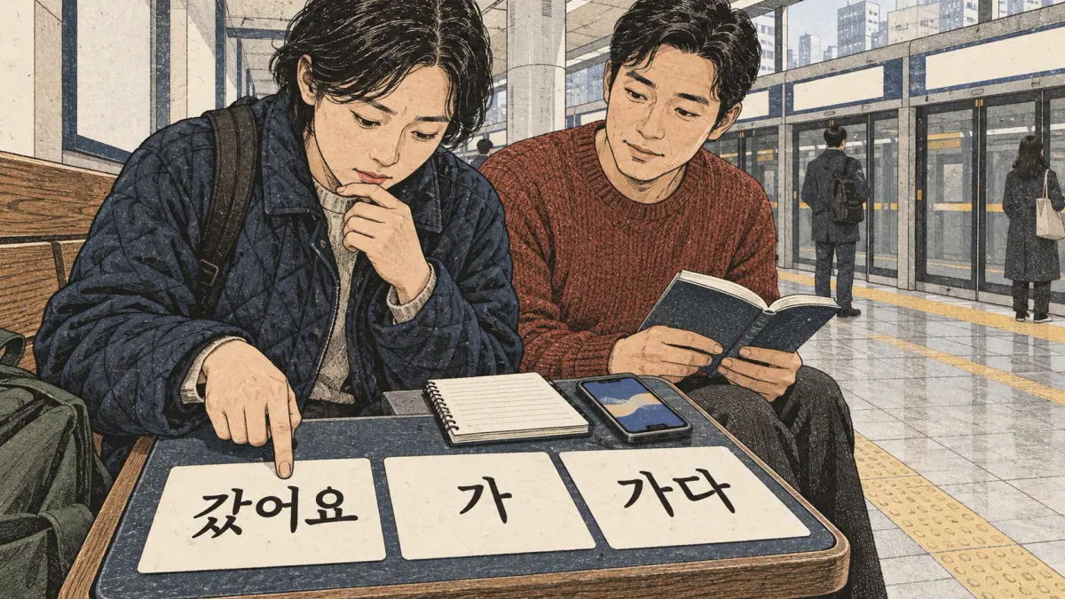 Korean verb stems illustrated: Recovering the stem from a conjugated form