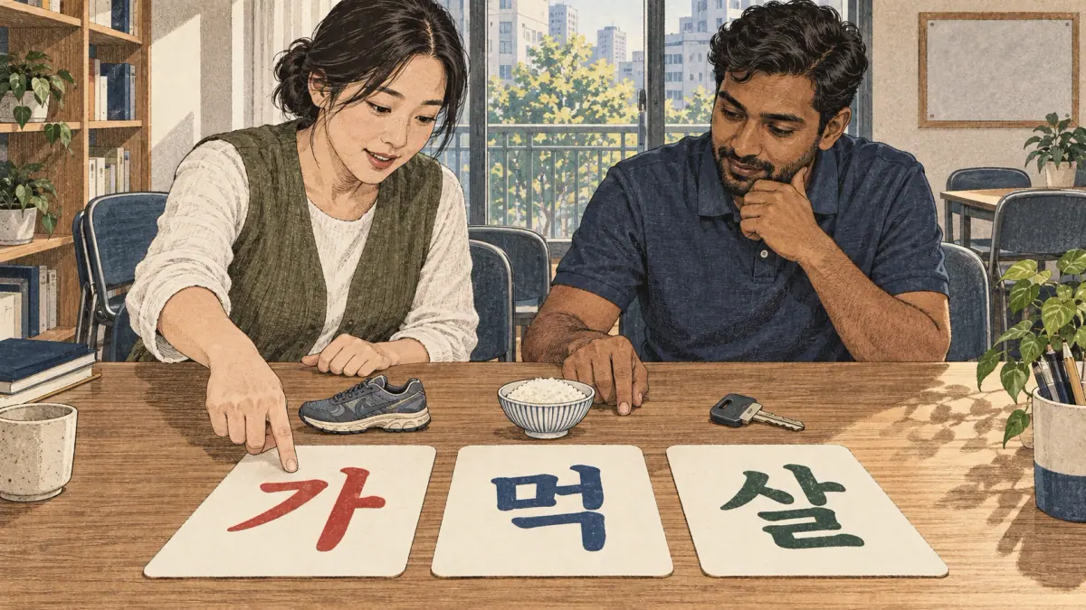 Korean verb stems illustrated: Vowel stems and consonant stems
