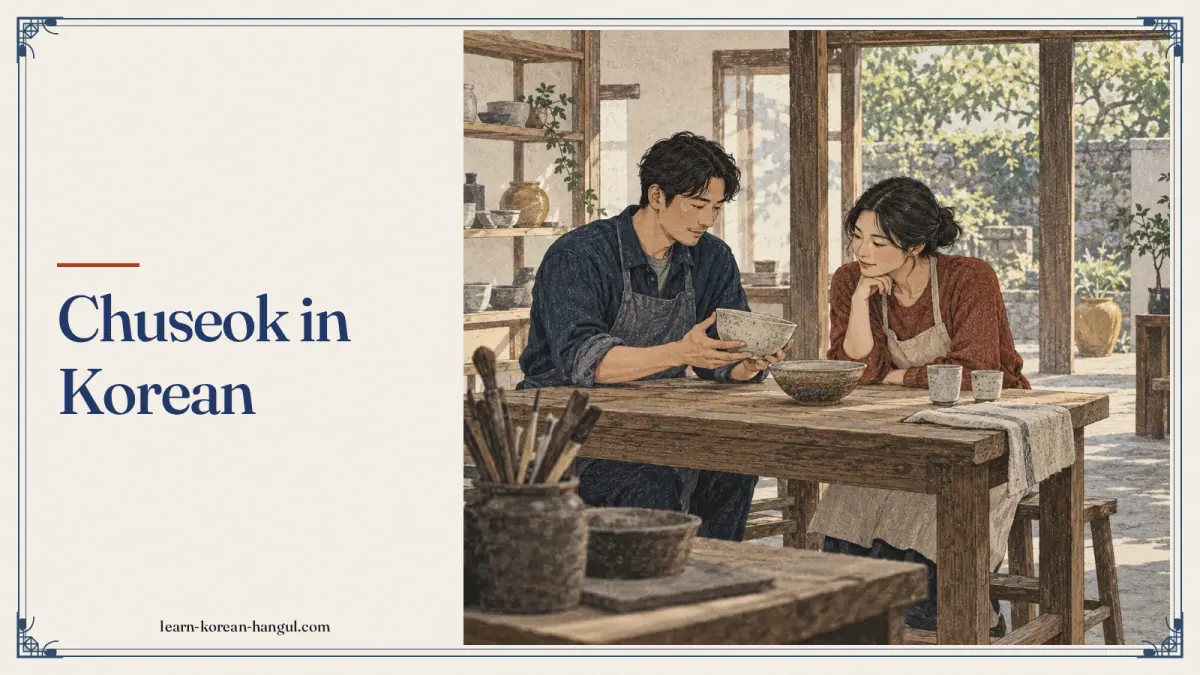 Chuseok in Korean