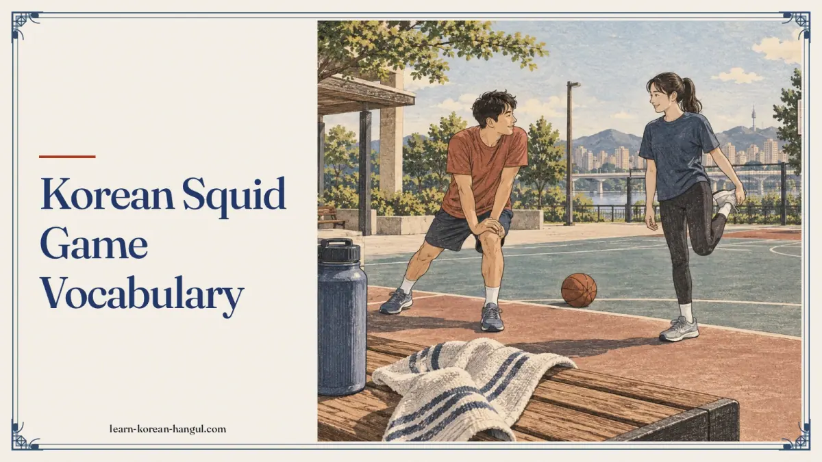 Korean Squid Game Vocabulary