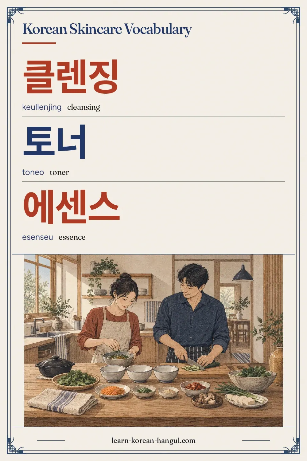 클렌징 · keullenjing · cleansing · Korean Skincare Vocabulary