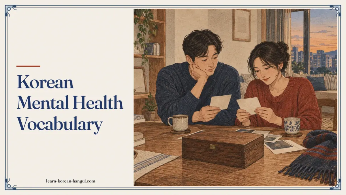 Korean Mental Health Vocabulary