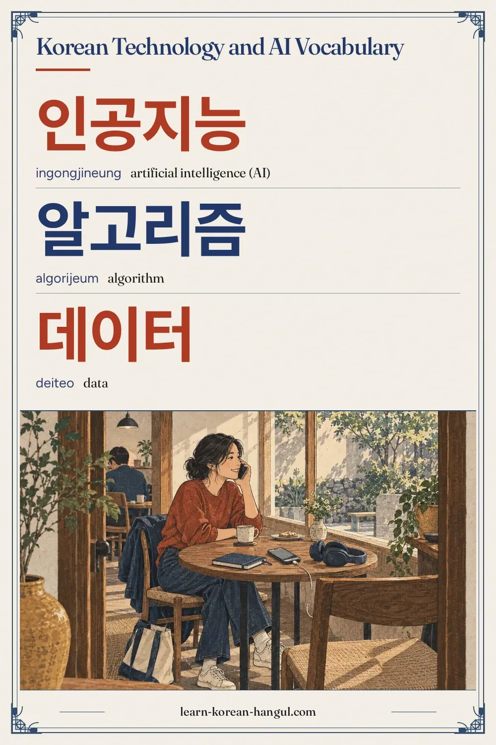 인공지능 · ingongjineung · artificial intelligence (AI) · Korean Technology and AI Vocabulary