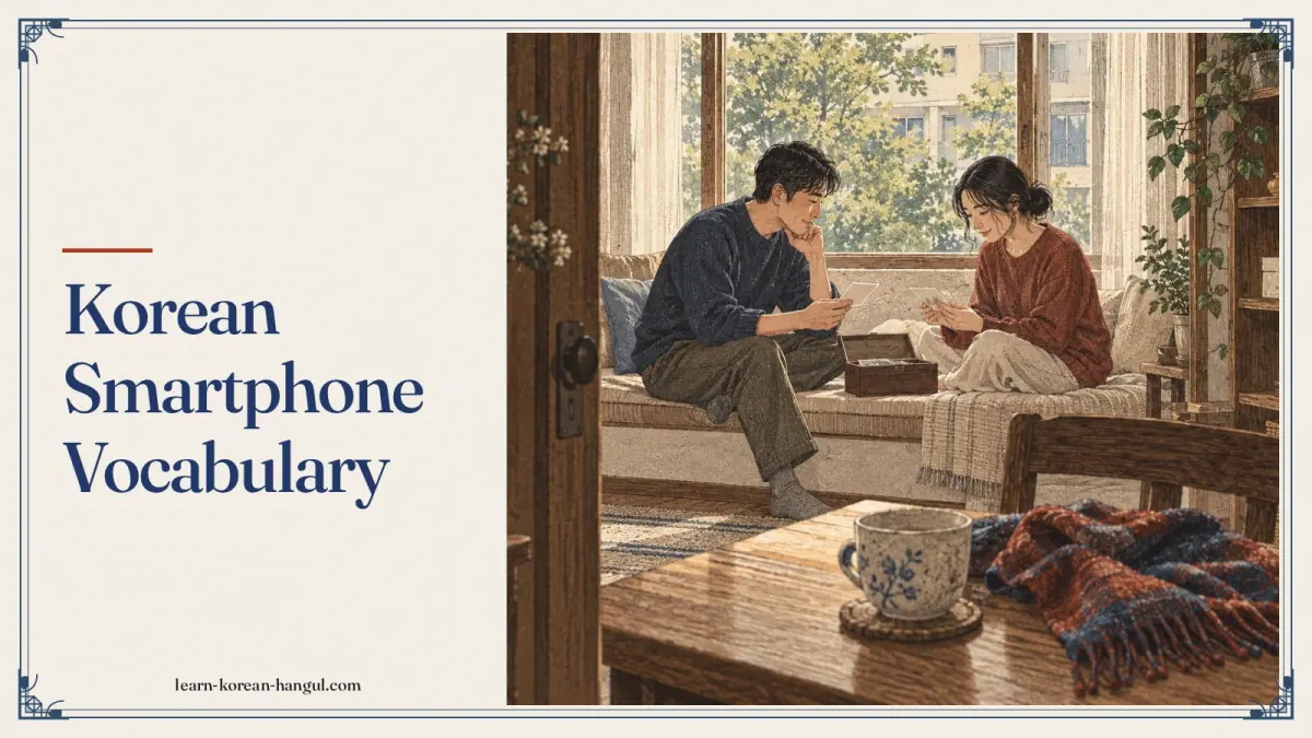 Korean Smartphone Vocabulary