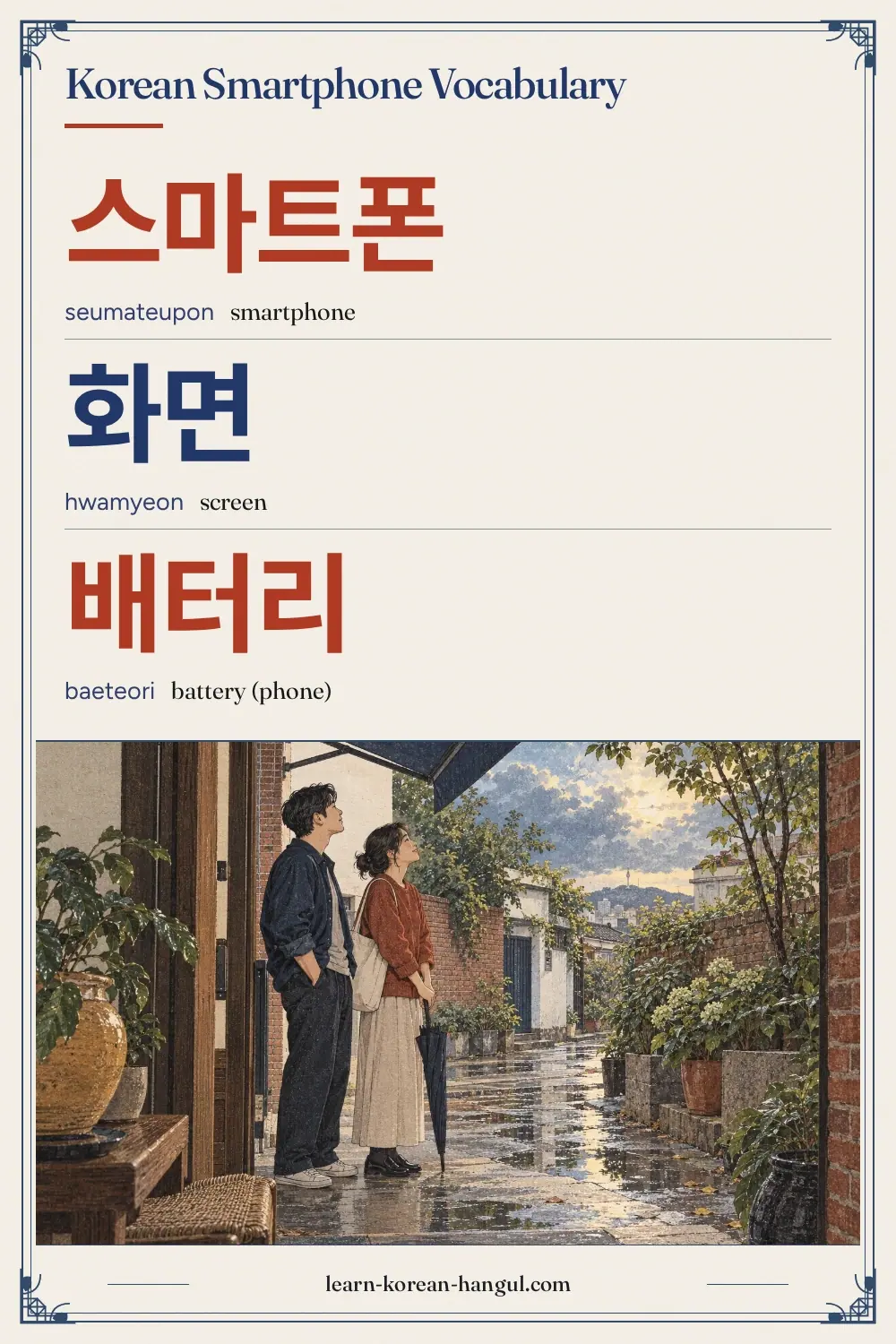 스마트폰 · seumateupon · smartphone · Korean Smartphone Vocabulary