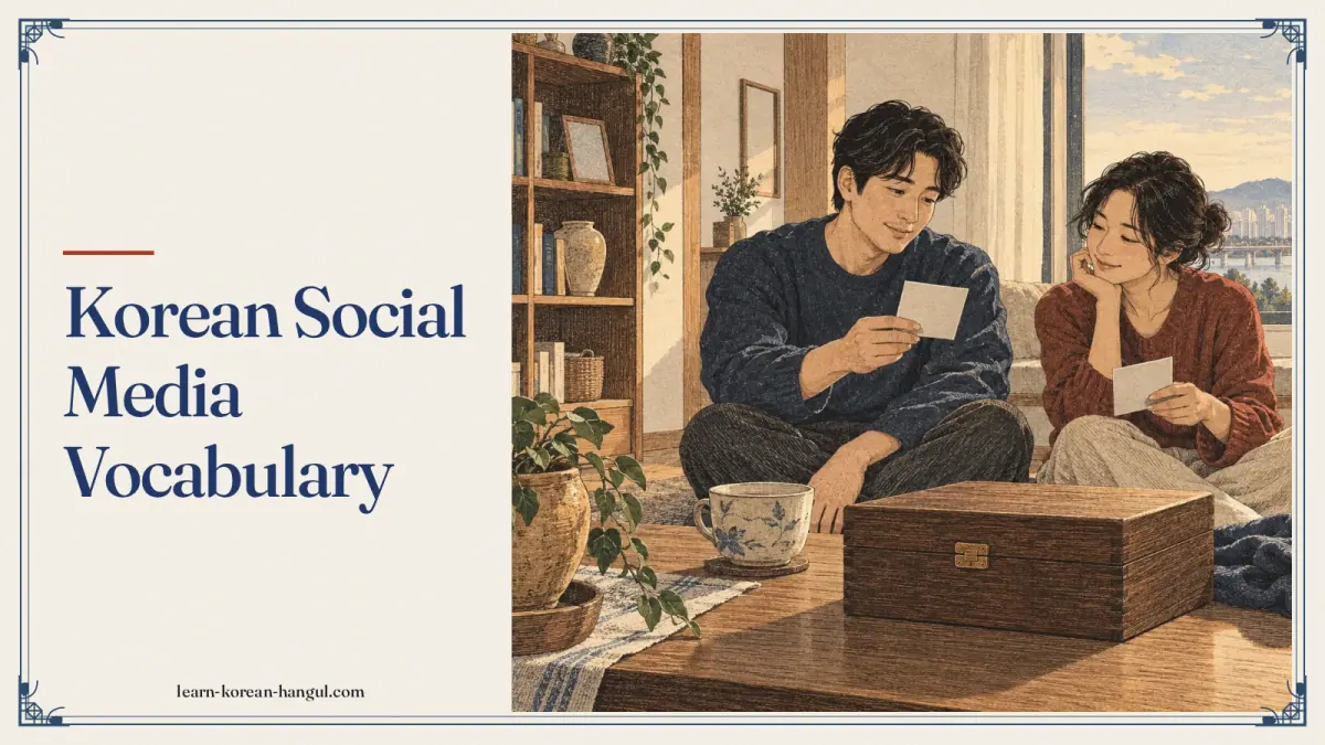 Korean Social Media Vocabulary