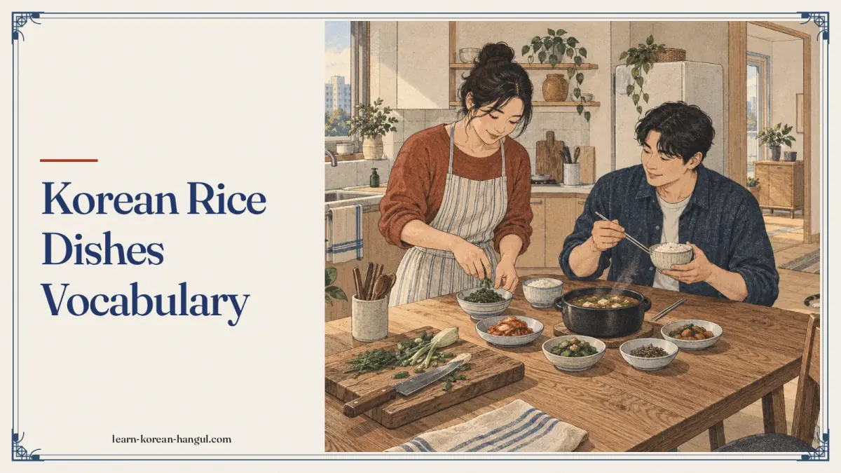 Korean Rice Dishes Vocabulary