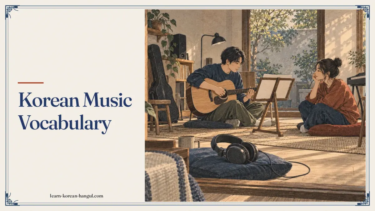 Korean Music Vocabulary