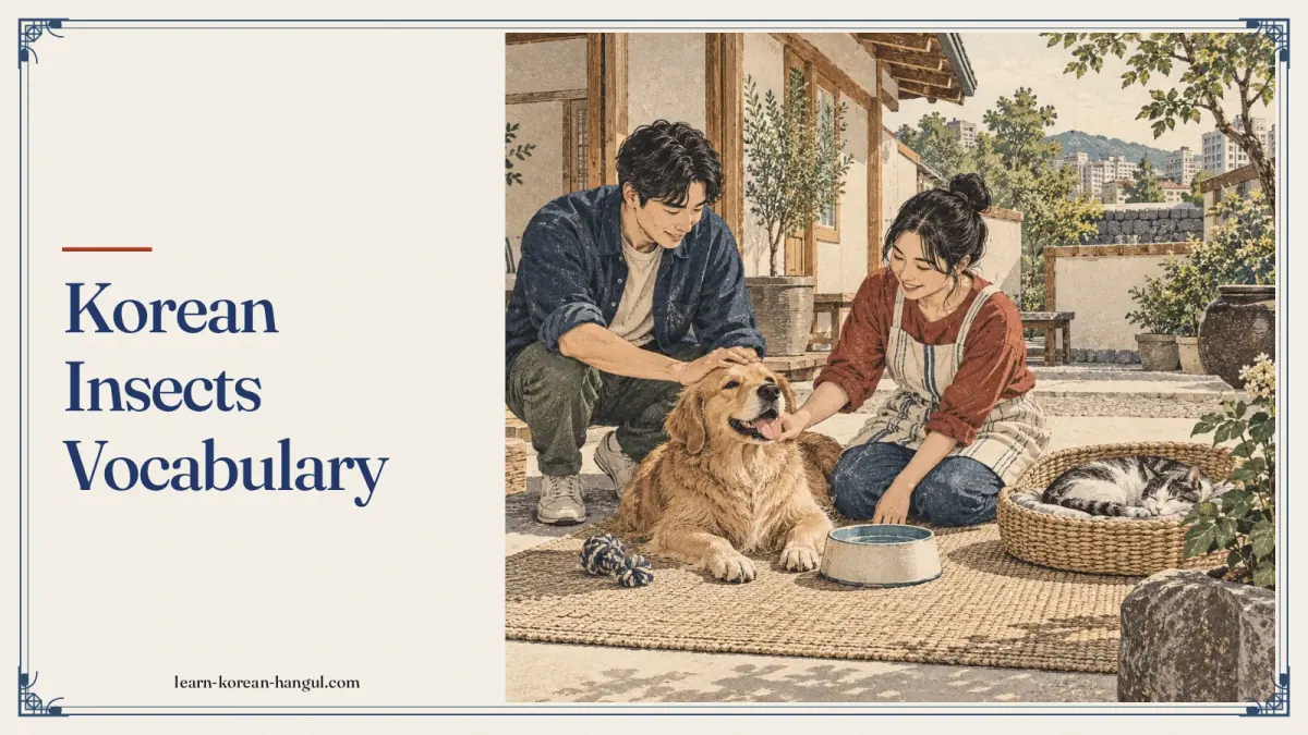Korean Insects Vocabulary