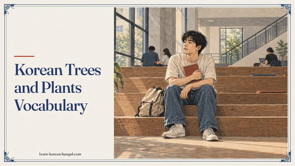 Korean Trees and Plants Vocabulary