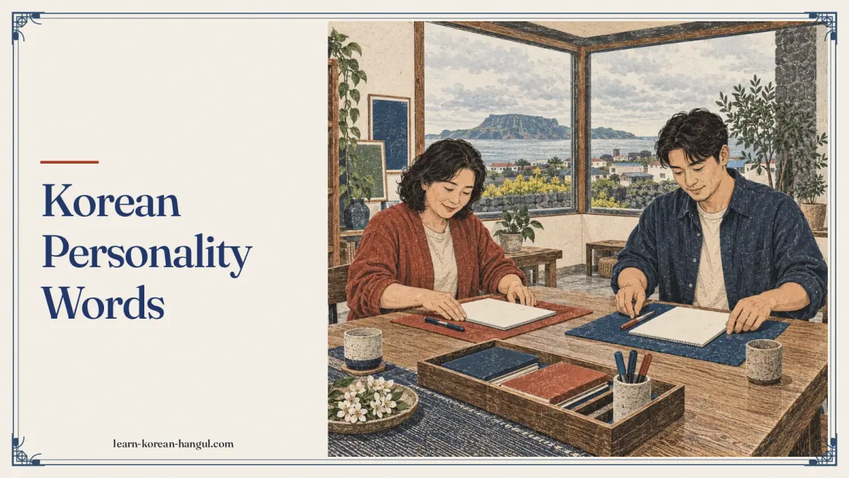 Korean Personality Words