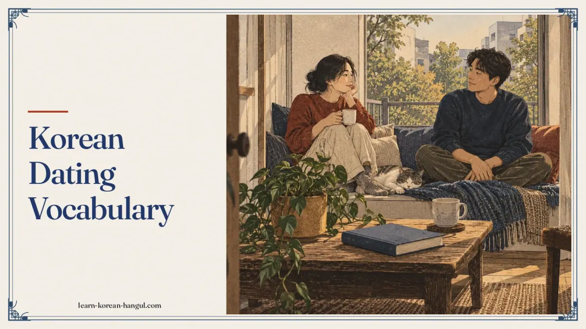 Korean Dating Vocabulary