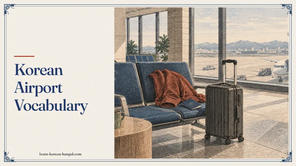 Korean Airport Vocabulary
