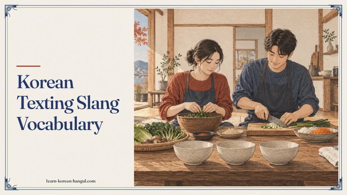 Korean Texting Slang Vocabulary