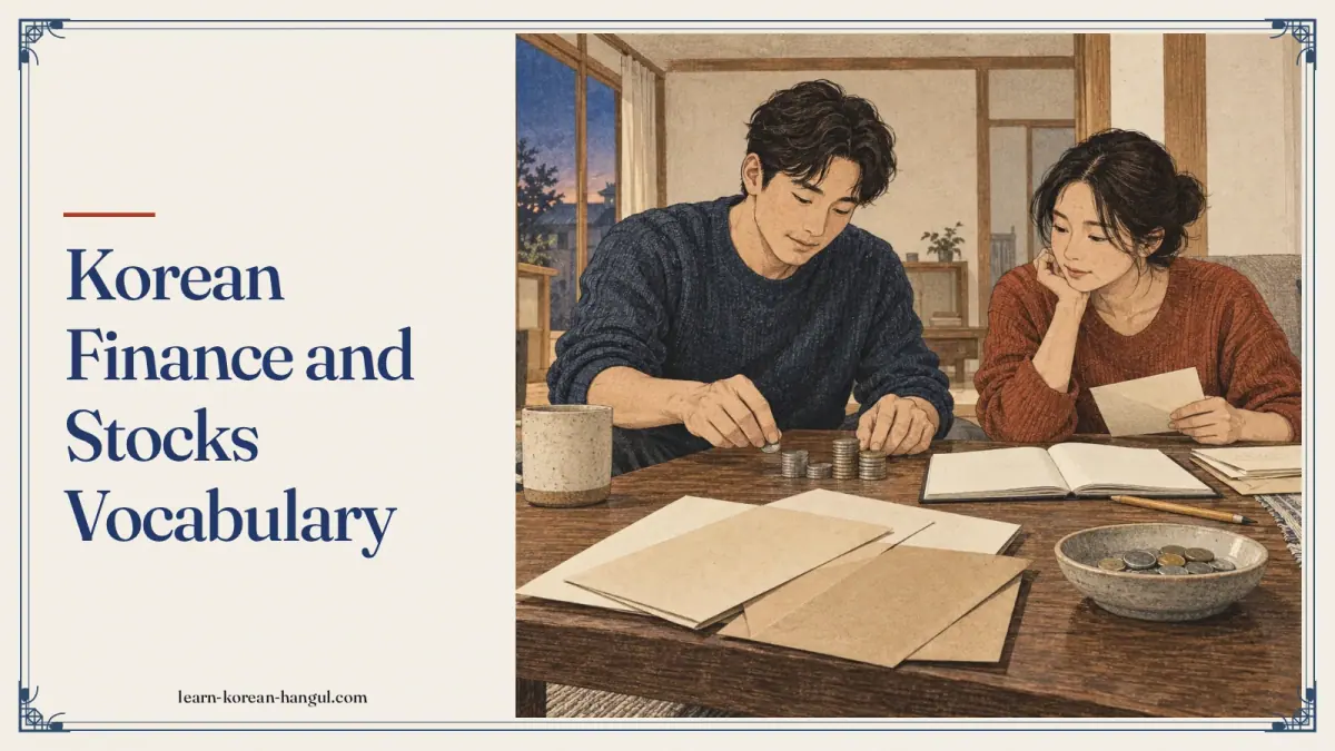 Korean Finance and Stocks Vocabulary
