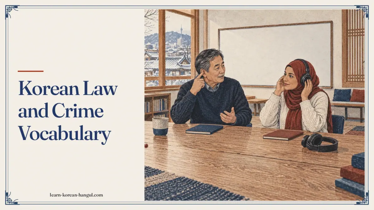 Korean Law and Crime Vocabulary