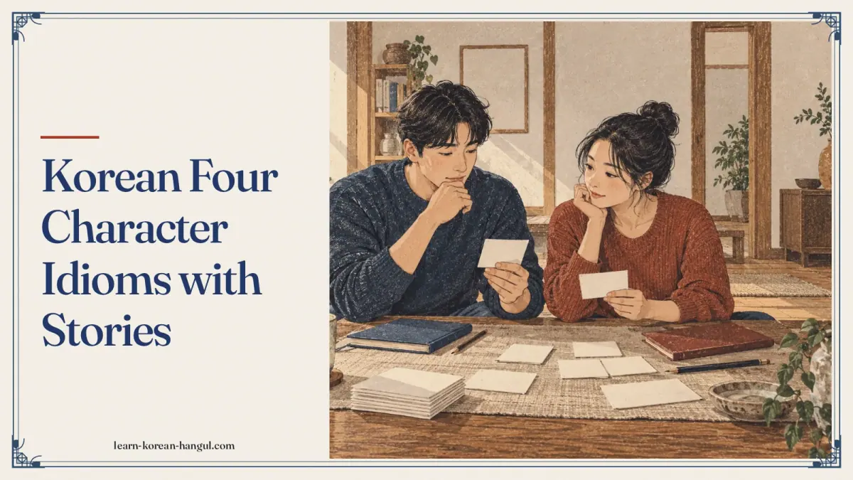 Korean Four Character Idioms with Stories