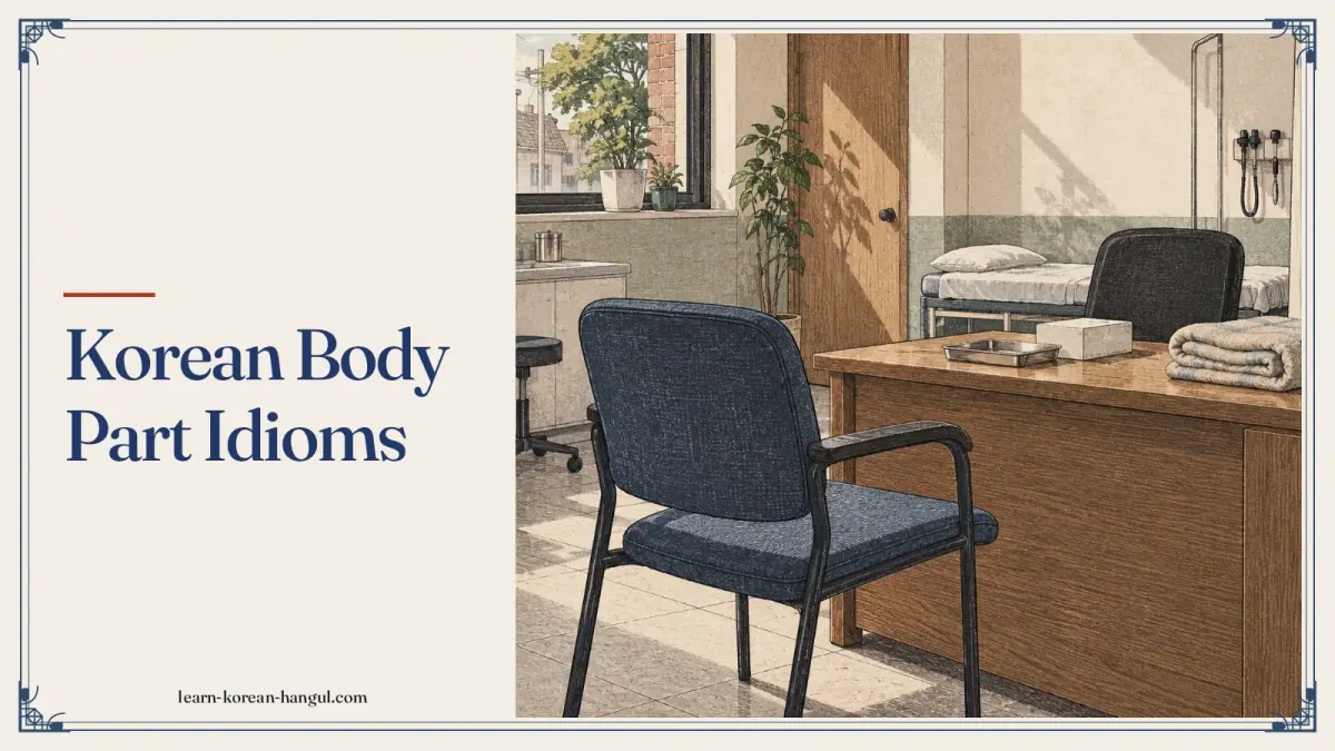 Korean Body Part Idioms