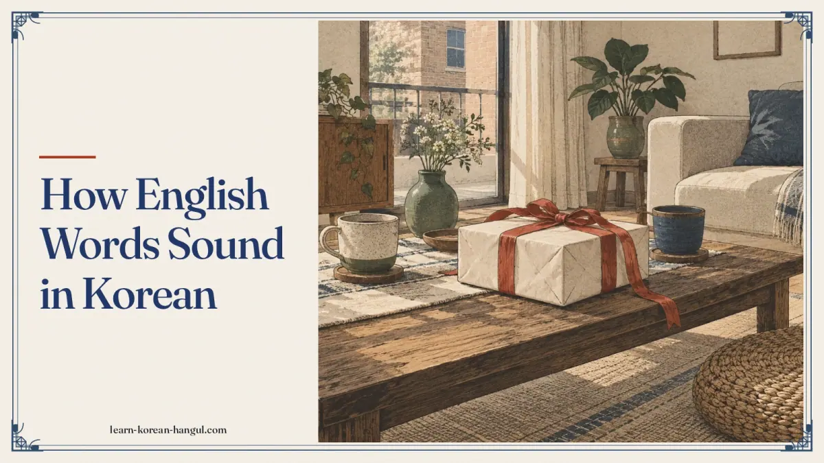 How English Words Sound in Korean
