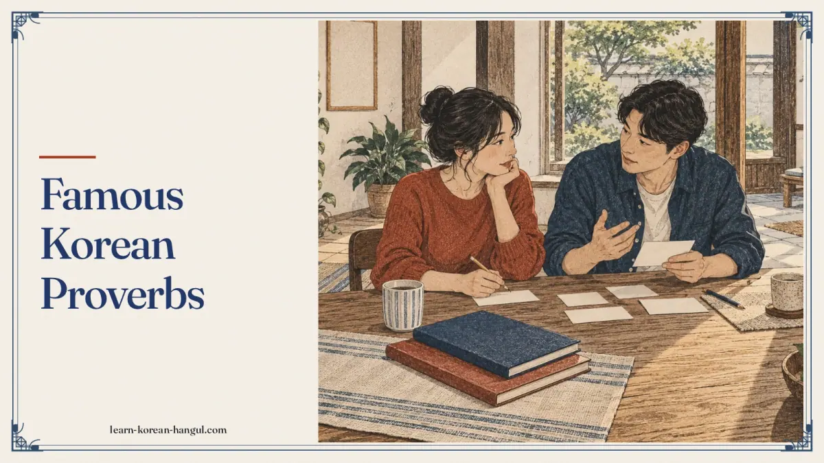 Famous Korean Proverbs