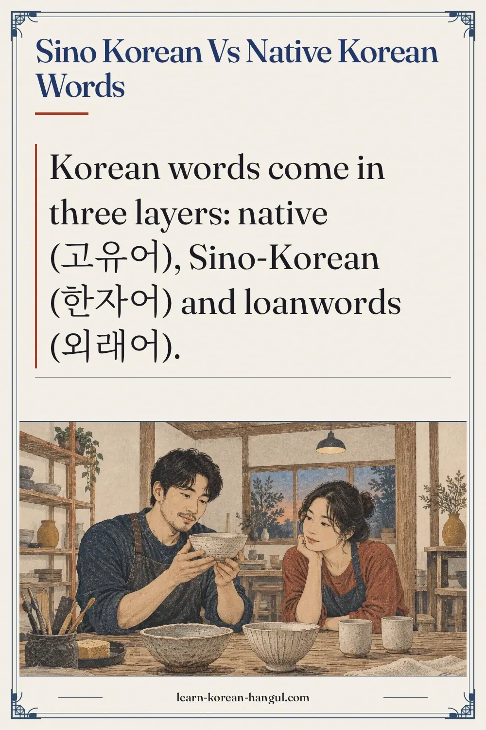 Sino Korean vs Native Korean Words