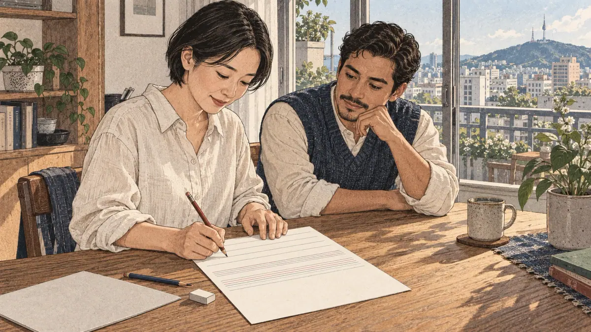 Adults practise handwriting using progressively fewer writing guides.