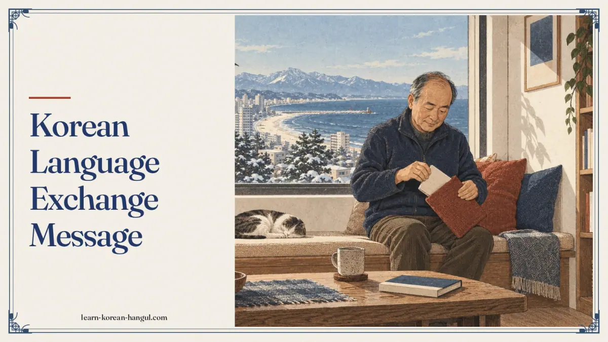 Korean Language Exchange Message