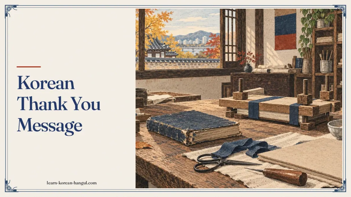 Korean Thank You Message
