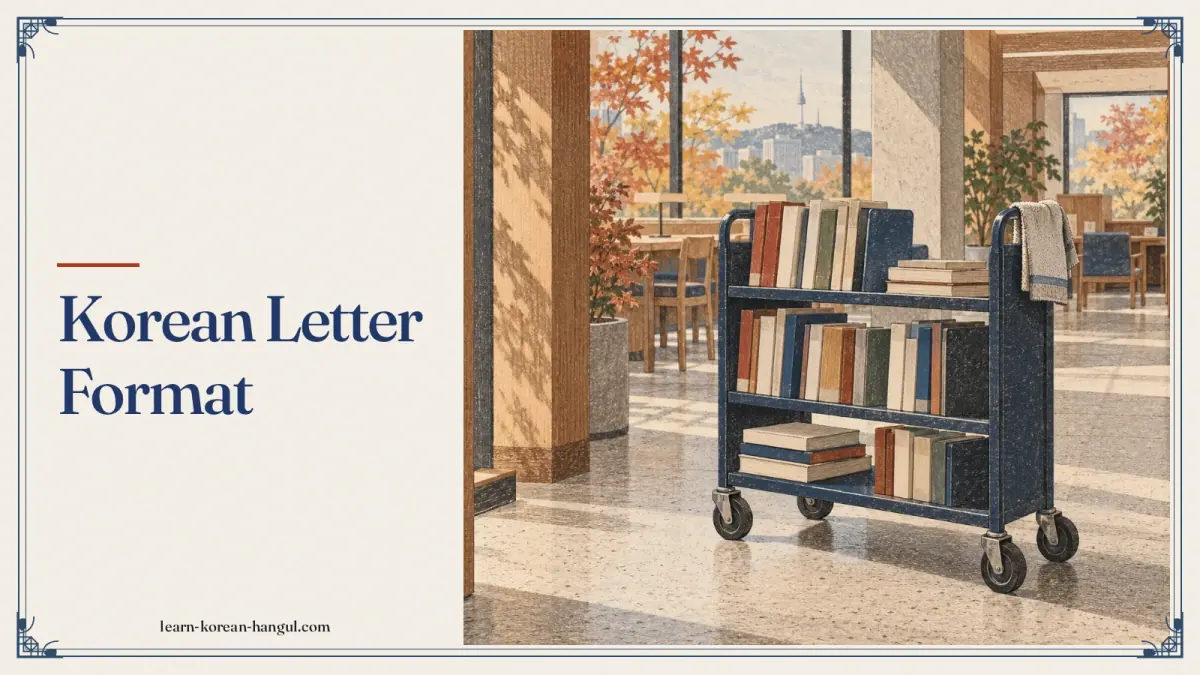 Korean Letter Format