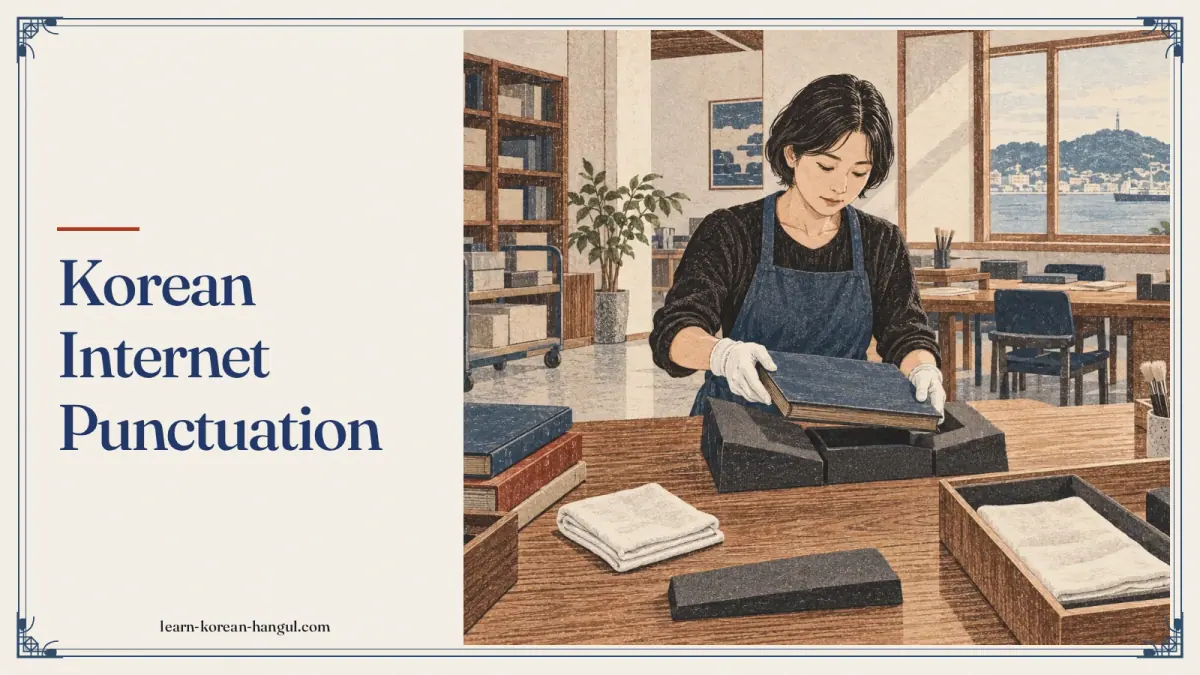 Korean Internet Punctuation
