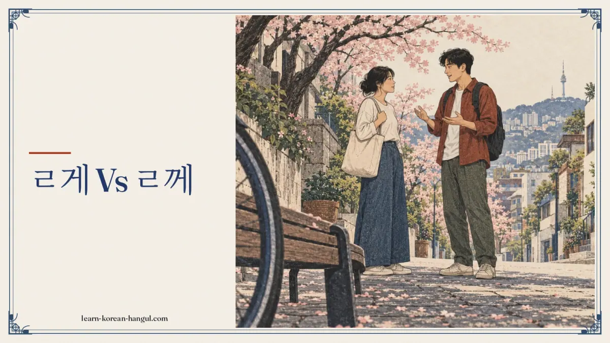 ㄹ게 vs ㄹ께