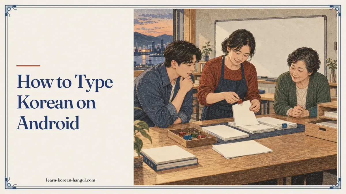 How to Type Korean on Android